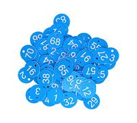 Stylebest Round Beehive Tag Set of 100 Pieces Durable Numbered Labels for Beekeeping Farm Management ABS Material 3.5cm (Blue White)