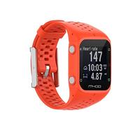 Stylebest Silicone Replacement Watch Band, Compatible for Polar M400 M430 GPS Sports Smart Watch, Soft Comfortable Strap with Easy Snap Installation, Full Screen View Access (orange color)