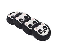 Stylebest Silicone Thumb Grip Caps Cute Panda Design for and Controller Increase Friction and Accuracy 4pcs (Black)