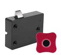 Stylebest Smart Fingerprint Lock, Aluminum Alloy Cabinet Keyless Design for Home, Fast Unlock Technology, Ideal for Drawers and Cabinets (Flower Shaped Aluminum Alloy Panel red)