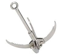 Stylebest Stainless Steel Grappling Hook 4 Claws Strong Folding Tool for Outdoor Rock Climbing and Survival Activities