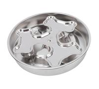 Stylebest Stainless Steel Slow Feeder Dog Bowl with Non-Slip Bottom for Reducing Choking and Bloating for Medium Large Dogs 1 Unit