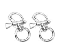 Stylebest Stainless Steel Snap Hook Set of 2 Lightweight Revolving HandPulled Hooks for Sailboats Marine Hardware (76MM)