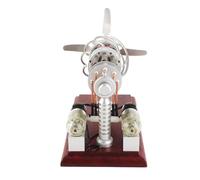 Stylebest Stirling Engine Model Kit Educational Toy for Kids 16 Cylinder Hot Air Generator Aluminum Alloy 20 X 10 X 15.5cm