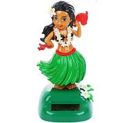 Stylebest Swing Dance Hawaiian Hula Girl Ornament, Dashboard Solar Powered Hawaiian Hula Shaking Head Dancing Toy, Figure Doll Home Car Interior Decorations