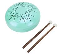 Stylebest Tongue Drum 5.5in Beautiful Blue 8 Notes Percussion Instrument for Meditation and Relaxation - Steel Ti Alloy