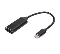 Stylebest Type-C Adapter Cable, 4K30Hz High-Definition Transverter for Mobile Devices & Projectors, Compact Design, Black, 14cm