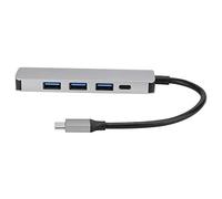 Stylebest Type-C Docking Station Multifunctional Converter Expander for High-Speed Data Transfer USB3.0 PD Power Supply Aluminum Alloy 10.5x3.2x1cm