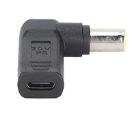 Stylebest Type-C to DC Adapter Compact Right Angle PD Connector for Laptop Charging, Durable ABS Design, Plug and Play, 1 Unit