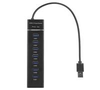 Stylebest USB 3.0 Hub High Speed 7-Port Splitter with Blue LED Indicator for Electronics Supplies DC 5V Lightweight Portable