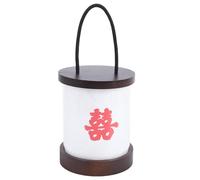 Stylebest USB Rechargeable Table Lamp Elegant Battery Powered Lantern for Indoor Outdoor Use Camping Dining Room 800mah Battery (Chinese Double Happiness Character)