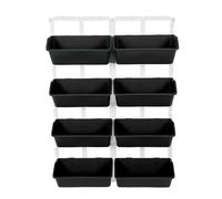 Stylebest Vertical Wall Planter Durable PP ABS Flower Beds for Gardening on Balcony and Porch 106x67cm Set of 4 (OD Green)