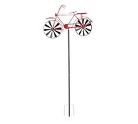 Stylebest Vintage Wind Spinner Red, Handmade Iron Decoration for Garden and Yard, Rotatable Dynamic Art Piece, Suitable for Outdoor Spaces