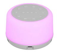 Stylebest White Noise Machine for Better Sleep Relaxing Sound Therapy with Color Night Light for Children and Adults 4 X 4 X 2. in (White)