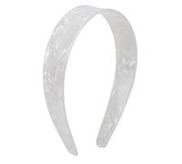 Stylebest Wide Headband Adjustable Non-Slip Headband for Women Wide Headband for Party Work Sports 5.5"x1.2"(White Floral Print)