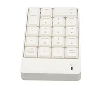 Stylebest Wireless Numeric Keypad 18-Key Soft Press Touch USB Number Pad for Home and Office Use, Compact ABS Design (White)