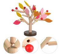 Stylebest Wooden Building Blocks Tree Set Eco-Friendly 3D Puzzle Toy for Kids Creativity and Imagination Development (Yellow leaf style)