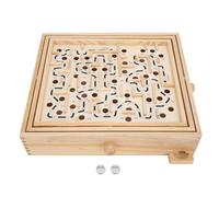 Stylebest Wooden Maze Ball Game, 3D Labyrinth Puzzle Toy for Kids and Adults, Fun Educational Brain Teaser for Dementia Patients, Stress Relief Fidget Toy, Montessori Learning Activity
