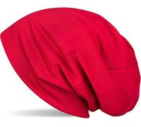 styleBREAKER Classic Beanie hat, Summer, Light, Unisex 04024018, Colour:Red