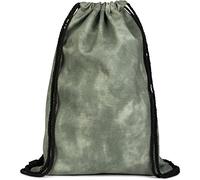 styleBREAKER Faux Leather Drawstring Backpack 44x30cm,Jade green