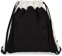 styleBREAKER Gym Bag Edged with a Soft Finish and Lined with Teddy Bear Fur, Rucksack, Bag, Unisex 02012309, Color:Black