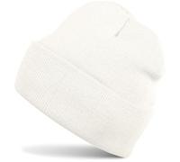 styleBREAKER Kids Knit Beanie with Wide Brim, Double-Layer Hat for Ages 2-5 04024030, Colour:White (Cream-White)