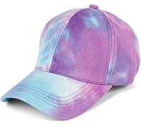 styleBREAKER Ladies Baseball Cap with Batik Pattern, Pattern Unique, 6-Panel, Basecap, Click & Snap Adjustable 04023082, Colour:Turquoise-Violet