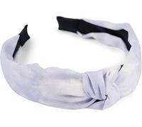 styleBREAKER Ladies Fabric Headband with Colourful Batik Gradient Pattern, Twist Knot, Headband, Hair Accessories 04027046, Colour:White-Lilac
