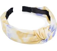 styleBREAKER Ladies Fabric Headband with Colourful Batik Gradient Pattern, Twist Knot, Headband, Hair Accessories 04027046, Colour:Yellow-Violet