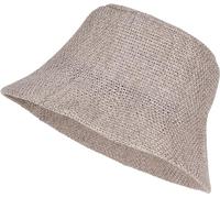 styleBREAKER Ladies Fishing Hat Made of airy Woven Paper Straw, Foldable Crush hat, Sun hat, Bucket Hat 04025032, Grey