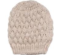 styleBREAKER Ladies Knitted Beanie Hat with Bubble Pattern, Plain Winter, Raspberry Pattern Knitted Hat 04024193, Colour:Beige