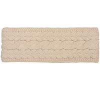 styleBREAKER ladies knitted headband unicoloured with cable stitch, thermo fleece lining, winter headband uni 04026058, Colour:Beige