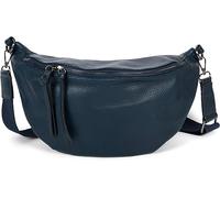 styleBREAKER Large Crescent Crossbody Bag for Women,Dark Blue