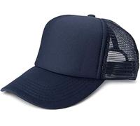 styleBREAKER Unisex 5-Panel Mesh Cap, Trucker Baseball Cap, Adjustable Click and Snap Closure, Cap 04023007, Colour:Navy