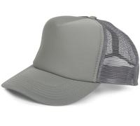 styleBREAKER Unisex 5-Panel Mesh Cap, Trucker Baseball Cap, Adjustable Click and Snap Closure, Cap 04023007, Colour:Dark Grey