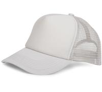 styleBREAKER Unisex 5-Panel Mesh Cap, Trucker Baseball Cap, Adjustable Click and Snap Closure, Cap 04023007, Colour:Light-Grey