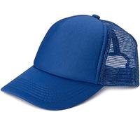 styleBREAKER Unisex 5-Panel Mesh Cap, Trucker Baseball Cap, Adjustable Click and Snap Closure, Cap 04023007, Colour:Royal Blue