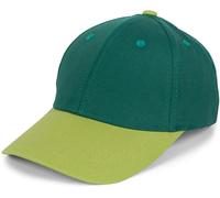 styleBREAKER Unisex 6-Panel Two-Tone Baseball Cap,Dark Green-Lime Green