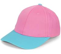 styleBREAKER Unisex 6-Panel Two-Tone Baseball Cap,Pink-Turquoise