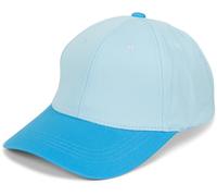 styleBREAKER Unisex Baseball Cap Two-Tone Pastel, 6 Panel Cap Multicolored, Adjustable Buckle Basecap 04023095, Colour:Light Blue-Turquoise