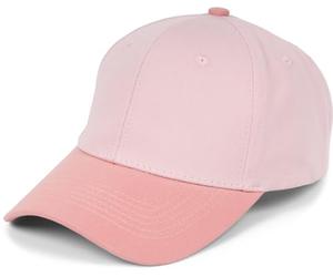 styleBREAKER Unisex Baseball Cap Two-Tone Pastel, 6 Panel Cap Multicolored, Adjustable Buckle Basecap 04023095, Colour:Rose-Salmon Pink