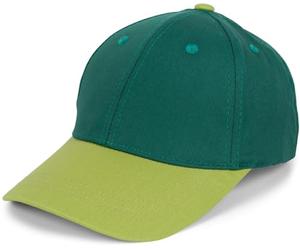 styleBREAKER Unisex Baseball Cap Two-Tone Pastel, 6 Panel Cap Multicolored, Adjustable Buckle Basecap 04023095, Colour:Dark Green-Lime Green