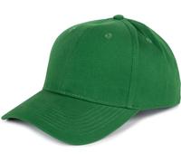 styleBREAKER Unisex Baseball Cap with Brushed Surface, 6 Panel Solid Color Cap, Adjustable Velcro Closure Baseball Cap 04023018, Colour:Pine Green