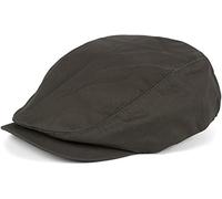styleBREAKER Unisex Convertible Cap Solid Color, Adjustable Velcro, Newsboy Cap, Flat Cap 04023004, Colour:Dark Grey