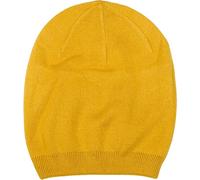 styleBREAKER Unisex Fine Knit Beanie Hat Unicoloured with Ribbed Cuffs, Double Layered Winter Knit Hat Warm 04024195, Colour:Curry