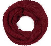 styleBREAKER Unisex Fine Knit Scarf, Solid Color Loop Tube Scarf, Fine Rib Winter Knit Scarf, Loop Scarf 01018112