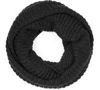 styleBREAKER Unisex Fine Knit Scarf, Solid Color Loop Tube Scarf, Fine Rib Winter Knit Scarf, Loop Scarf 01018112