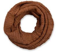 styleBREAKER Unisex Knit Loop Scarf, Check Pattern | 65 x 31 cm. 100% viscose. Fine knit. Warm & elastic for autumn & winter. Wraps 2-3 times. 30°C gentle wash.