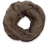 styleBREAKER Unisex Knit Loop Scarf with Ribbed Lattice Pattern | Soft fabric scarf, wraps 2-3 times, warm and non-scratchy. Dimensions: approx. 64x32 cm.
