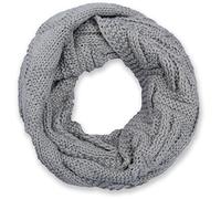 styleBREAKER Unisex Knit Loop Scarf with Ribbed Lattice Pattern | Soft fabric scarf, wraps 2-3 times, warm and non-scratchy. Dimensions: approx. 64x32 cm.